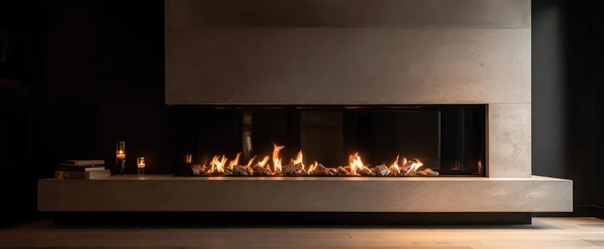 Gas Fireplace Ember Bed Design Services in McKinleyville, California