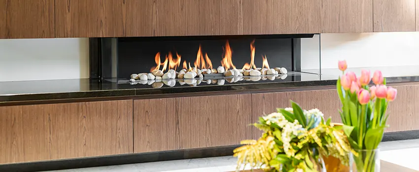 Double-height Fireplace Design Refurbishment in McKinleyville, California